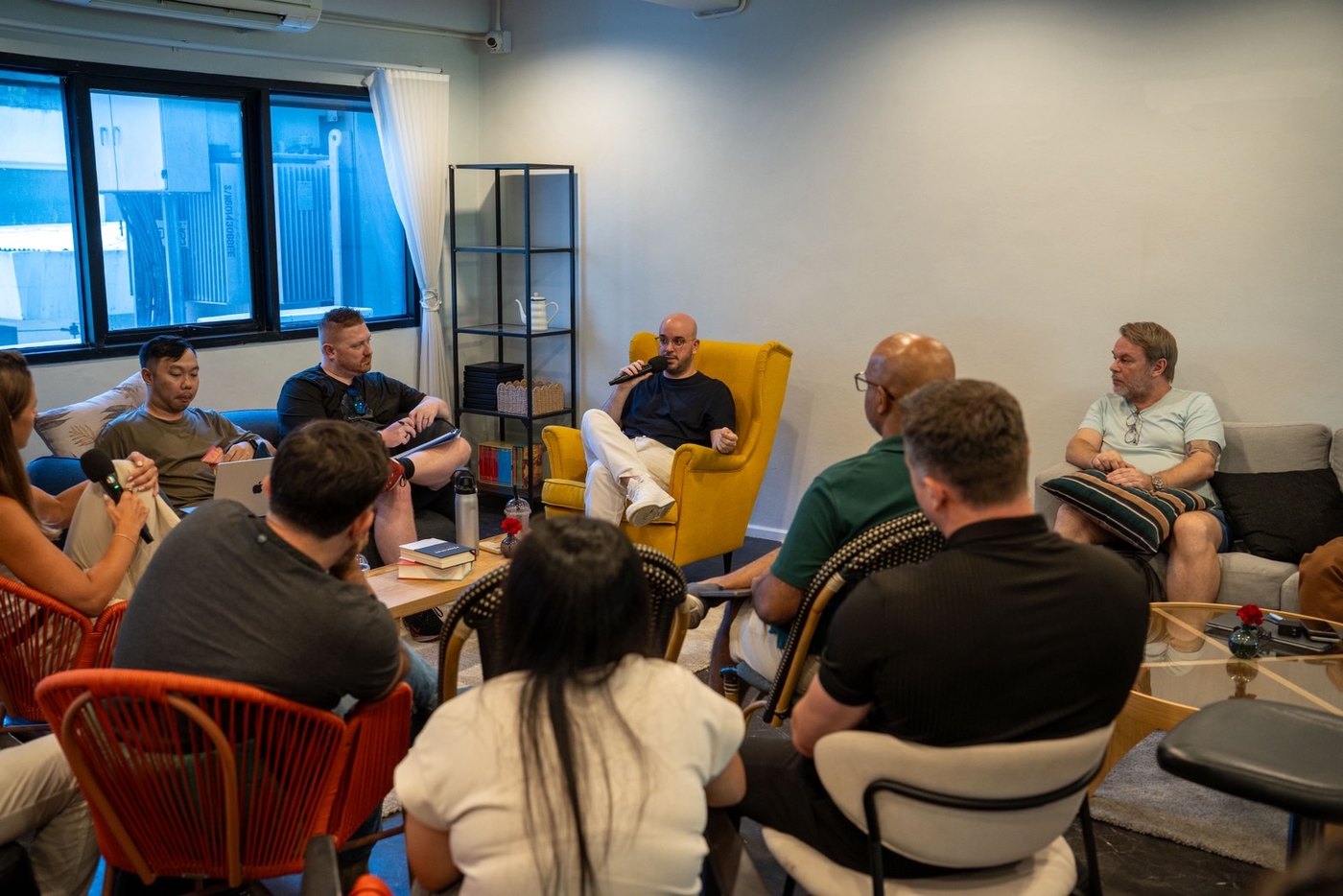 Workshop positioning with founders