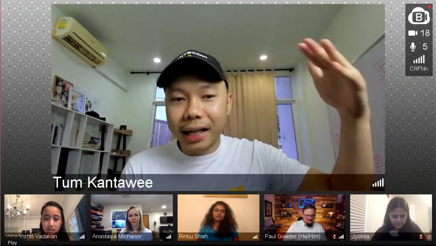 Coach Tum in an international video round table with Facebook and community leaders